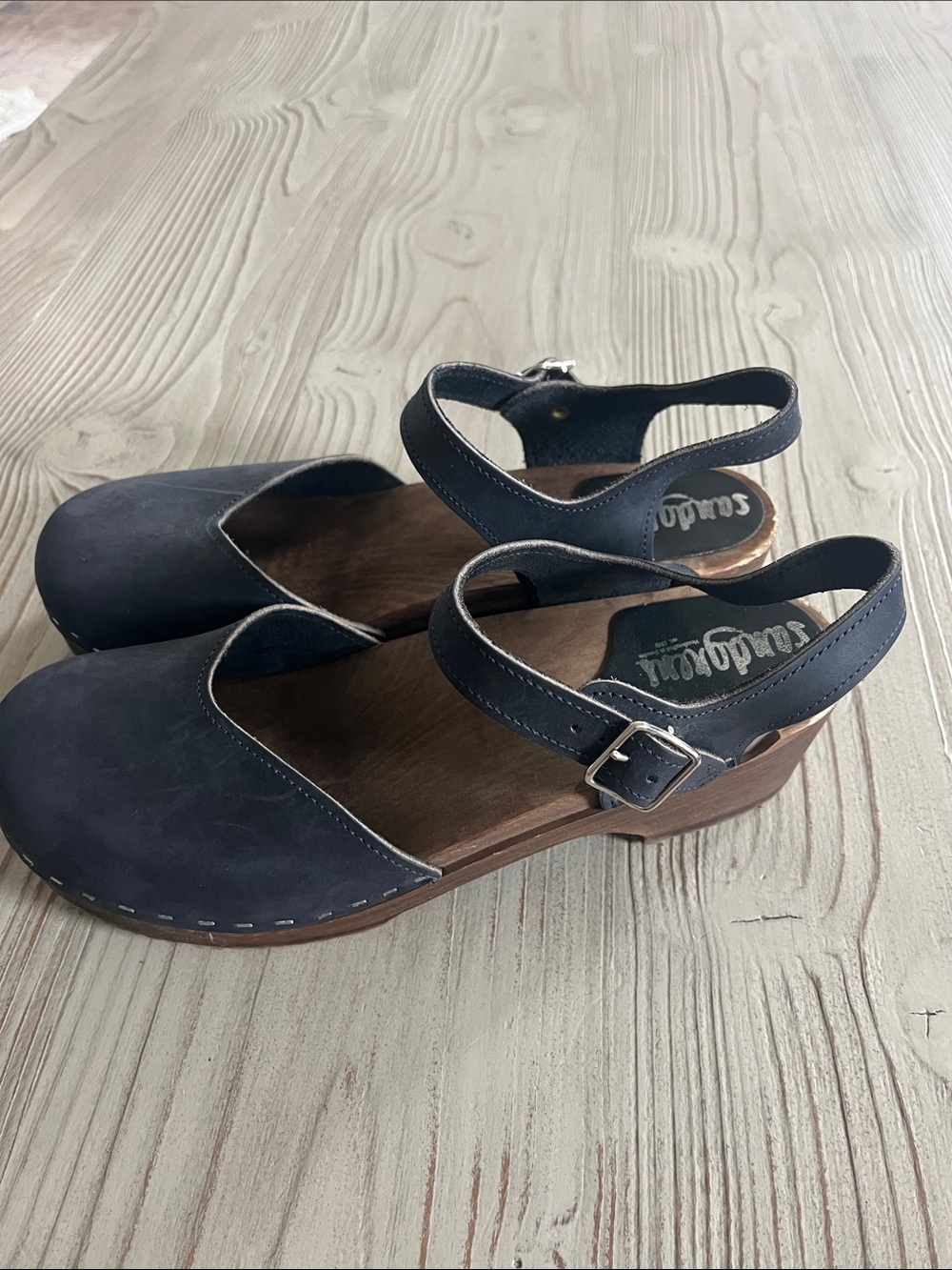 Sandgrens navy Slingback Clogs women’s size euro 41 US 10
